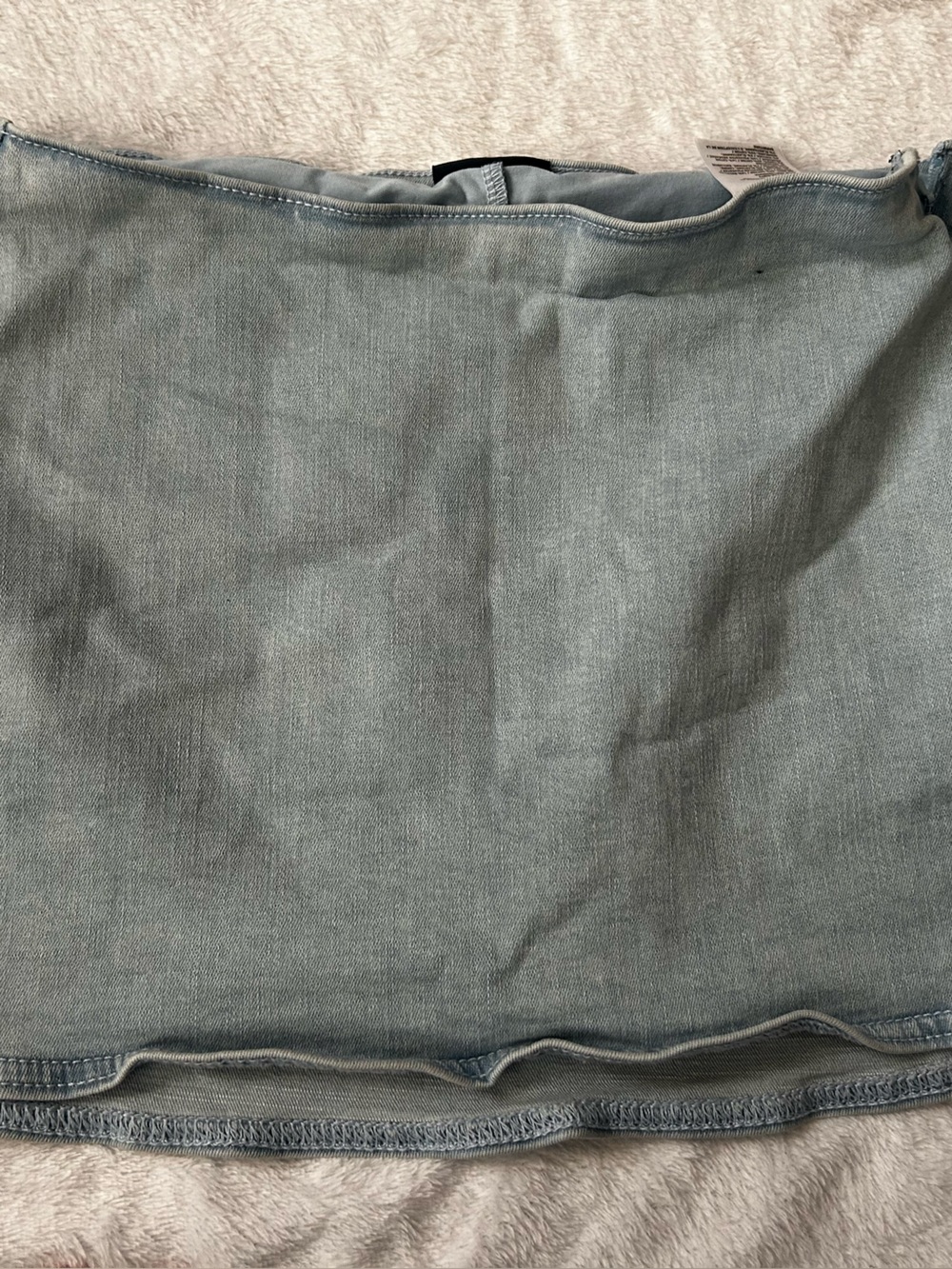 American Eagle Outfitters Light Wash Denim Mini Skirt